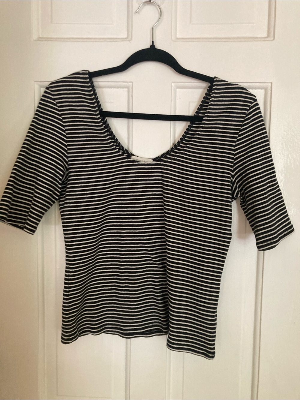 Whimsy + Row stripped scoop neck shirt
